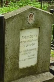 Липкович Фрума Мееровна, Москва, Востряковское кладбище